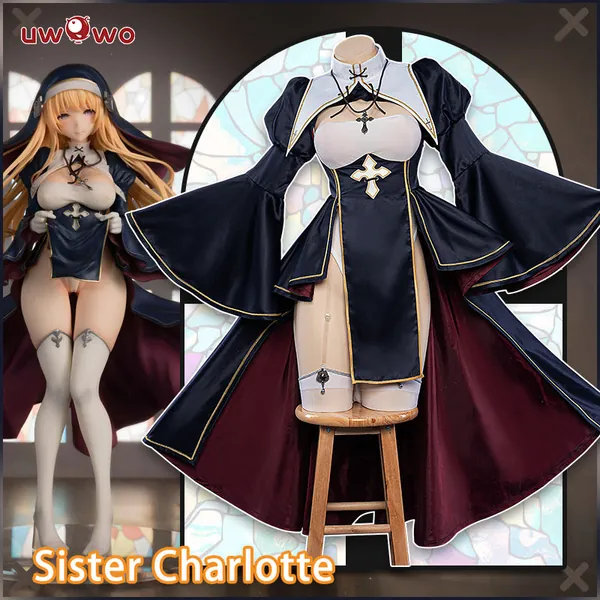 【In Stock】Uwowo Original Character Charlotte Figure Nun Sister 18+ Cosplay Costume