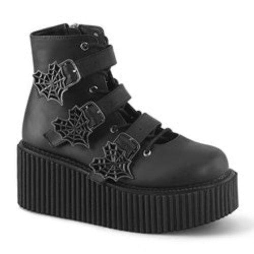 Creeper-260 | Black Vegan Leather / 8