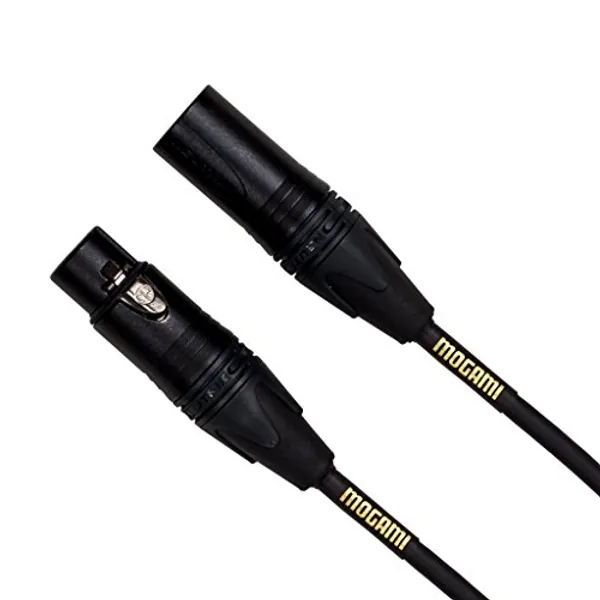 Mogami Gold STUDIO-15 XLR Microphone Cable, XLR-Female to XLR-Male, 3-Pin, Gold Contacts, Straight Connectors, 15 Foot - 15 Foot