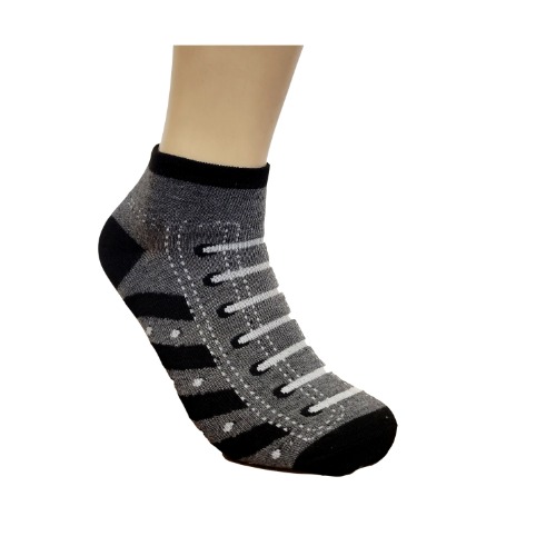 Sneaker Ankle Socks (Adult Large) - Dark Gray