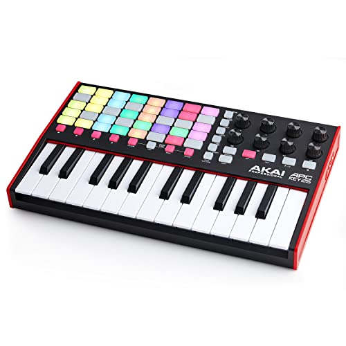 AKAI Professional APC Key 25 MK2 - 25-Key USB MIDI Keyboard Controller for Clip Launching with Ableton Live Lite, 40 RGB Pads and 8 Rotary Knobs - Controller - New Model