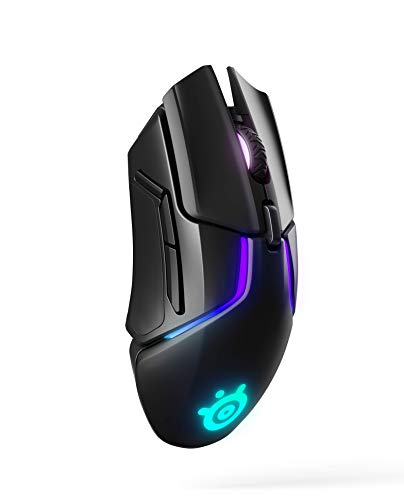 SteelSeries Rival 650 Quantum Wireless Gaming Mouse - Rapid Charging, 12,000 Cpi Dual Sensor, 256 Weight Configs, 8 Zone RGB Lighting
