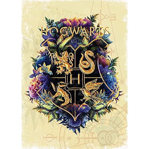 DIAMOND ART CLUB Hogwarts Crest - FINE Oddities Diamond Painting Kit, Beige, 17" x 24" (43 cm x 61 cm) - Hogwarts Crest - Fine Oddities (Beige)