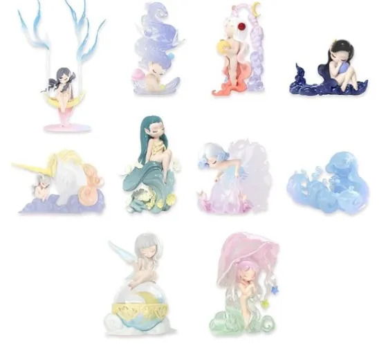 52TOYS Candybox Sleep Dreamland Elves Whole Set (8) Action Figure, Collectible Toy Kawaii Creative Gift Room Decor Desktop Decoration 3.3 Inch, Gift for Birthday Party - 8