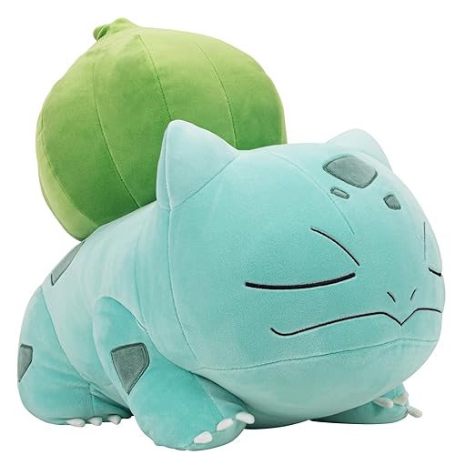 Pokemon Bulbasaur Sleeping Plush - 18-Inch Premium Plush in Sleeping Pose - Bulbasaur