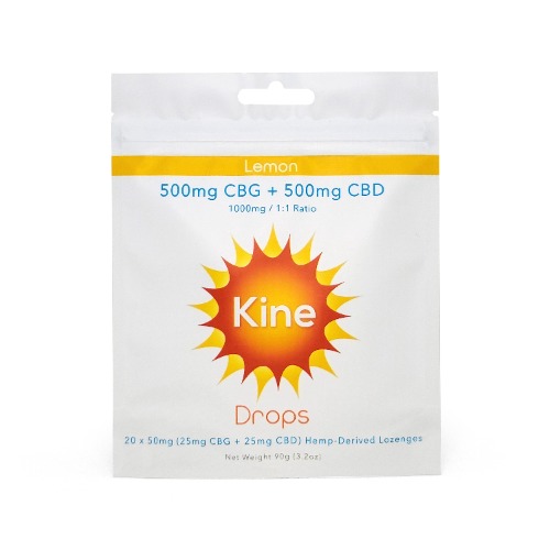 Lemon CBG/CBD Drops - 1:1 Ratio (1000mg) - 1000mg CBG/CBD 1:1 (20 x 50mg lozenges)