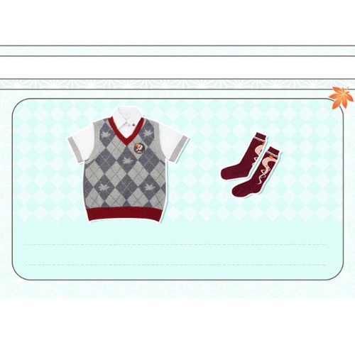 【Ready For Ship】【Size S-2XL】DokiDoki-SR Game Genshin Impact Kazuha Cosplay Kazuha Inspired Outfit Costume Doujin Casual Wear | Tops&Stocking-L