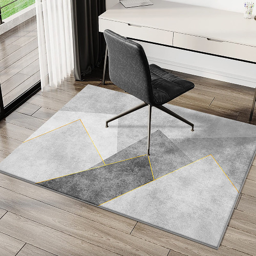 Gaming Chair Mat for Carpet Floors, Scratch-Resistant Hardwood Floors Non Slip Soft Floor Protector Mat, for Home Office and Gaming Chairs Floor Mat (Color : Color 3, Size : 100 * 120cm)