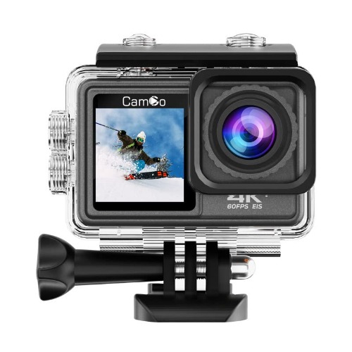 CamGo Z 4K 24MP WiFi Ultra HD Underwater Waterproof Camera 30M Sports Camcorder with Remote Control & Filter Lens Set