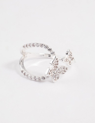 Silver Flying Butterfly Ring | ML