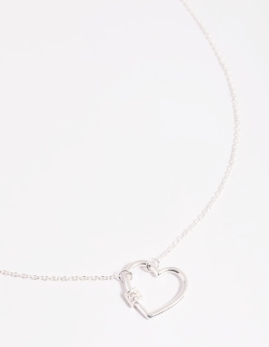 Sterling Silver Heart Pendant Necklace | Default Title