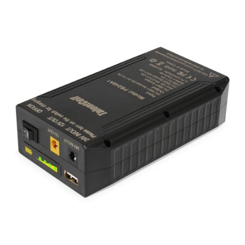 TalentCell 24V Lithium ion Battery PB240A1, Rechargeable 22400mAh 82.88Wh Li-ion Batteries Pack with DC 24V/12V and 5V USB Output for LED Light Strip, CCTV Camera, Smartphone and More - 