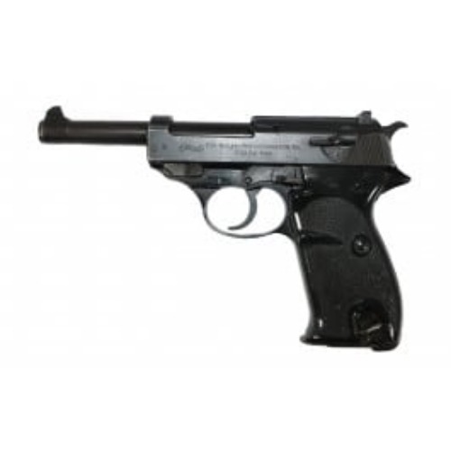 Walther P38 Pistol, Post War Aluminum Frame 4.9" Barrel, 9mm, Military Surplus, Good Condition, 8 Round Mag, C&R Eligible - MFG # HG7653A-G
