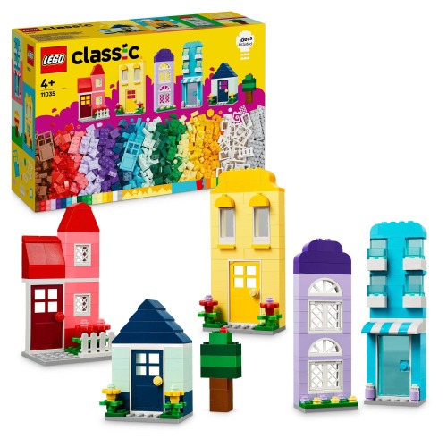 LEGO® Classic Creative Houses 11035 Brick Building Sets for Kids, Toy with Accessories for Young Builders, Boys and Girls Aged 4 and Over