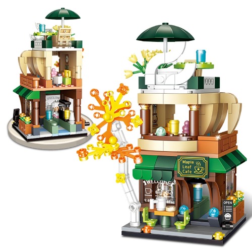 City Friends Maple Coffee House Building Toys for Kids, Role-Play Architecture Building Blocks, Creative Construction Building Toys, Birthday Gifts for Boys and Girls Ages 6-14, Kids, Adults(293 PCS)