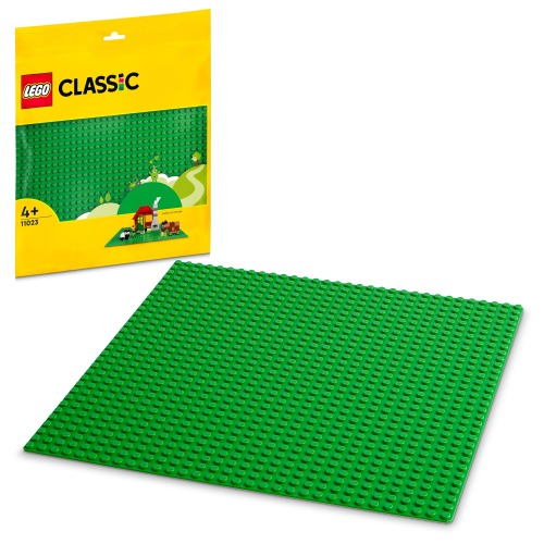 LEGO® Classic Green Baseplate 11023 Building Kit; Open-Ended Creative Play for LEGO Builders Aged 4