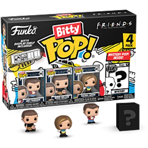 Friends - Joey, Ross, Rachel & Mystery Bitty Pop! Vinyl Figure 4-Pack