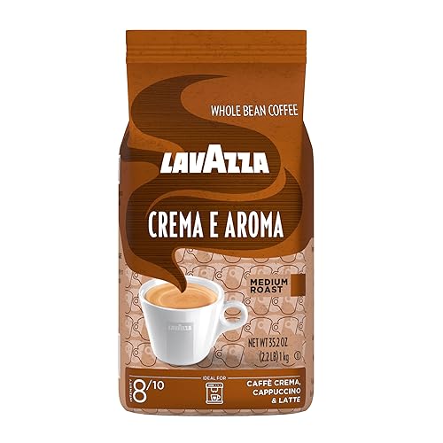 Lavazza Crema E Aroma Whole Bean Coffee Blend, 2.2-Pound Bag , Balanced medium roast with an intense, earthy flavor and long lasting crema, Non-GMO - Crema e Aroma - 35.2 Ounce (Pack of 1)