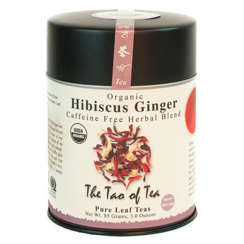 The Tao of Tea, Hibiscus Ginger Tea, Loose Leaf, 3.0 Ounce Tin to make 50 cups - 1