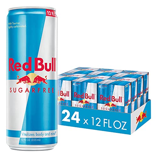 Red Bull Sugar Free Energy Drink, 12 Fl Oz, 24 Cans (6 Packs of 4) - Sugar-Free - 12 oz., 24pk, (4x6)