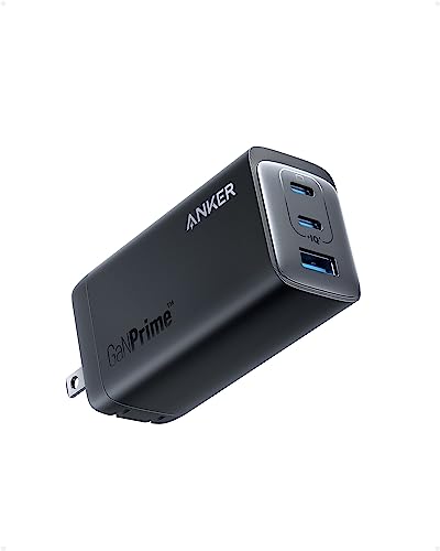 Anker USB C, 737 Charger GaNPrime 120W, PPS 3-Port Fast Compact Foldable Wall Charger for MacBook Pro/Air, iPad Pro, Galaxy S22/S21, Dell XPS 13, Note 20/10+, iPhone 13/Pro, and More