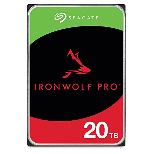 Seagate IronWolf Pro 20TB Enterprise NAS Internal HDD Hard Drive – CMR 3.5 Inch SATA 6Gb/s 7200 RPM 256MB Cache for RAID Network Attached Storage, Rescue Services - FFP (ST20000NTZ01) - HDD Pro(New) - 20TB