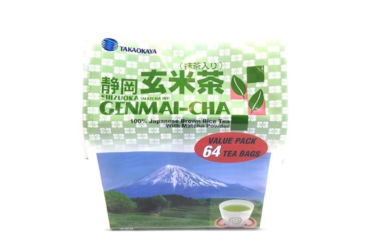Shizuoka Matcha Genmai-cha (100% Japanese Brown Rice Tea (Pack of 1)