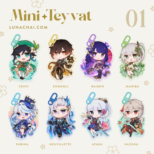 Furina - Genshin Charms (Preorder) — Luna Chai's Shop