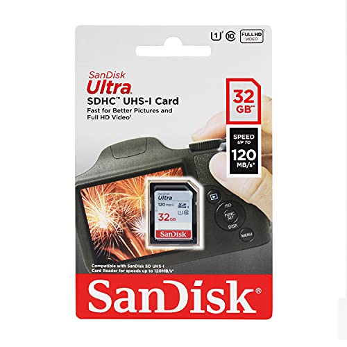 SanDisk 32GB (3-Pack) Ultra SDHC UHS-I Memory Card - SDSDUNR-032G-GN6IM - 32 (3-Pack) - Memory Card