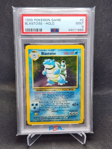 1999 Pokemon Blastoise Base Set Holo #9 PSA 9 Mint