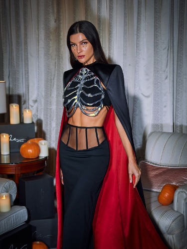 Ivara Skeleton Hollow Armor Top | O/S