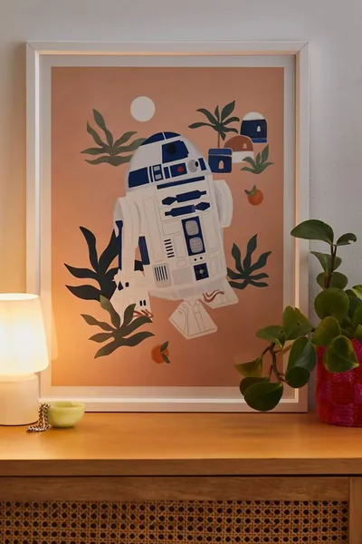 "Keep Calm and Droid On - R2-D2" By Maggie Stephenson Framed Art Print