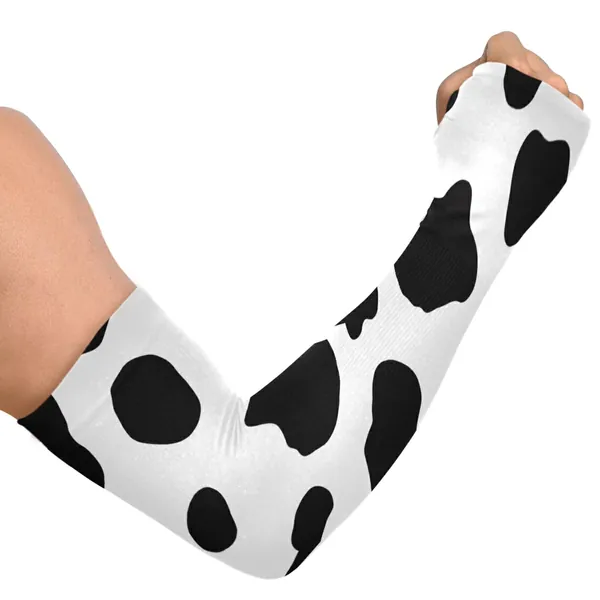 Sun Protection Sleeves Cooling Arm Sleeves with Thumb Hole for Driving Golfing Fishing Cycling Hiking - Black 3