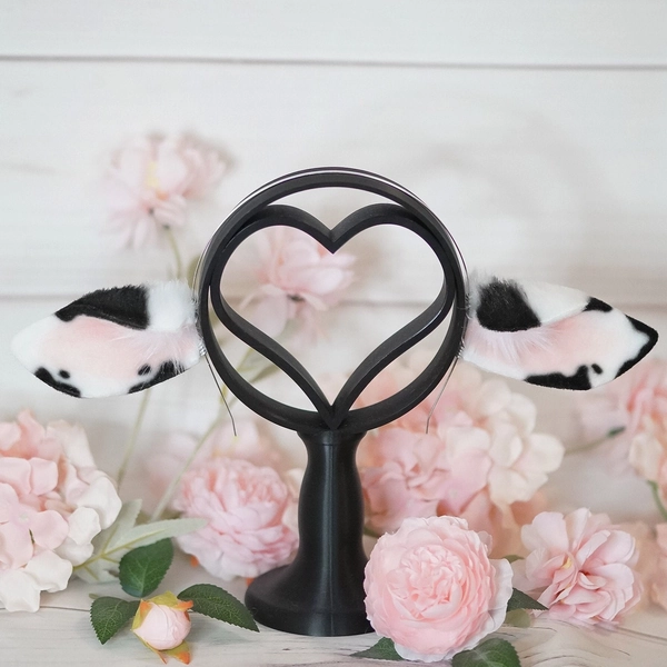 Kawaii White Cow Ears for Cosplay