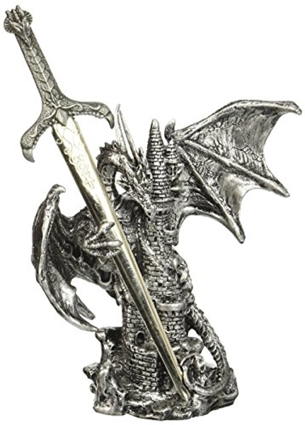 Dragon Collection with Sword Collectible Fantasy Decoration Figurine