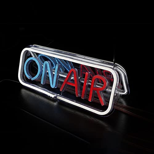 ON AIR Neon Signs, LED Studio Live Decorative Lights, Streaming Recording Sign, USB Connected, for Streamers Influencers Gamers Room Bar Club Home Party Decoration… (Multi) - Multi