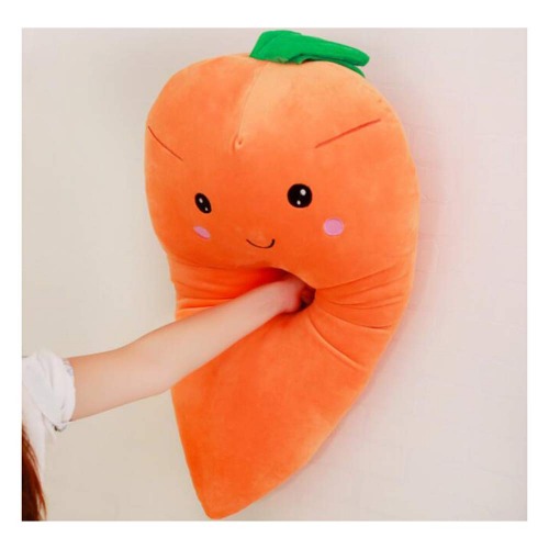 Dongcrystal 21.6 Inches Plush Carrot Pillows Stuffed Creative Vegetables Toys Smile