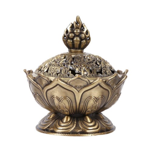 Eboxer 2 Colors Incense Burner Incense Holder Elegant Decoration for Home(Bronze)