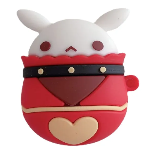 HENJI Case for Airpods 2&1, Cute Cartoon Knights of Favonius Klee Earphone Cases for Airpods 1 2, Hot Game Cover with Hook for Girls Kids Women Men (Jumpy Dumpty) - jumpy dumpty