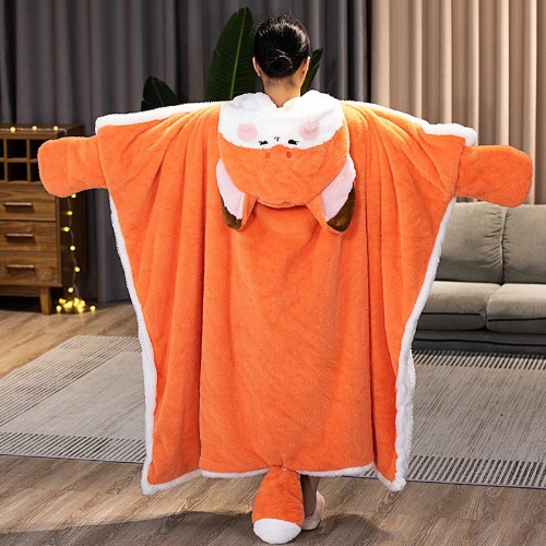 Fox Blanket Hoodie | 120x160cm