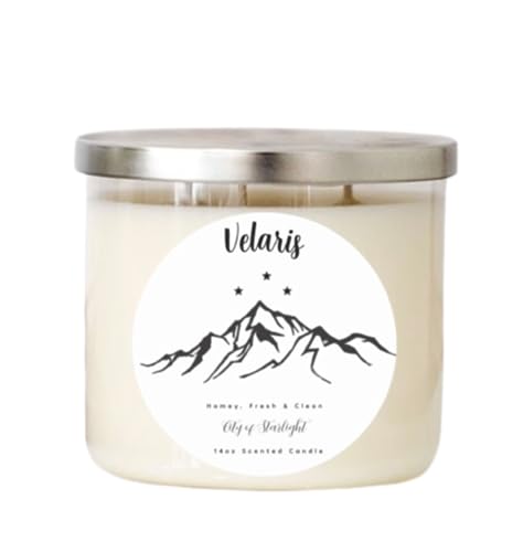 Velaris Book Lovers' Candle | ACOTAR gift | Bookish Candle, 14oz Scented Soy Wax - Velaris