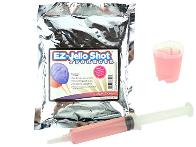 Cotton Candy Jello Shot Mix 6.78 oz - Premium Gluten-Free Jello Mix for Tasty Jello Shots - Easy to Make EZ Gelatin Powder Mix for Jello Shots - Adult New Year and Holiday Party Supplies