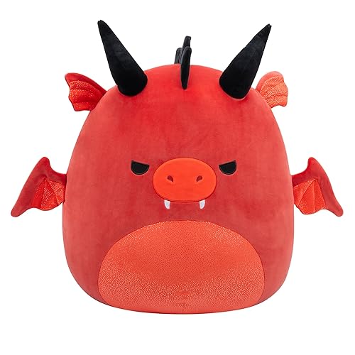 Squishmallows Original 20-Inch Salami Red Dragon - Official Jazwares Plush (Jumbo) - Dragon - 20 inch