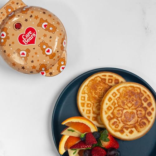 Uncanny Brands Care Bears Tenderheart Mini Waffle Maker - Small Kitchen Appliance