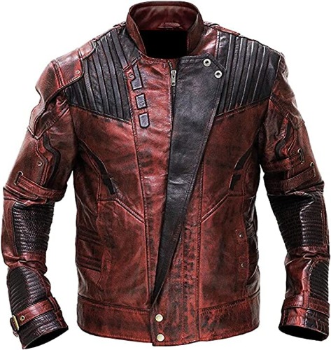 Miracle Trading Guardian Jacket | Galaxy Jackets | Star New Lord Costume | Peter Maroon Quill Jacket - M - Maroon