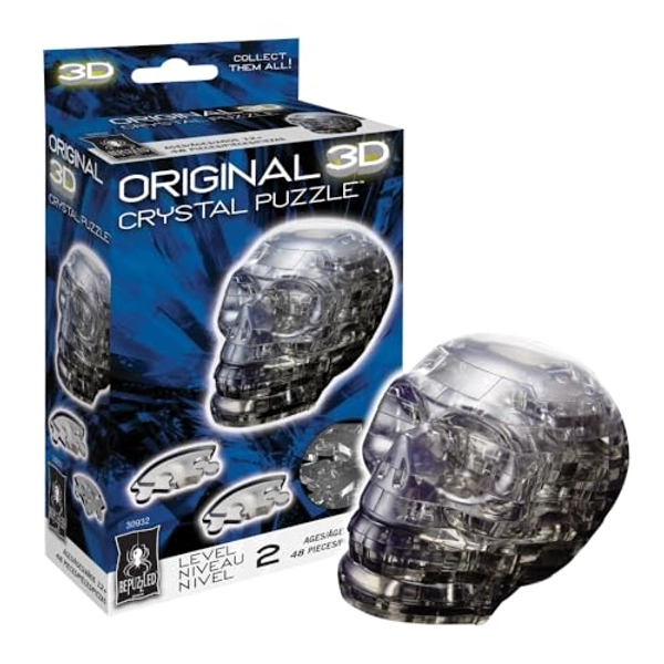 BePuzzled | Skull Original 3D Crystal Puzzle, Ages 12 and Up