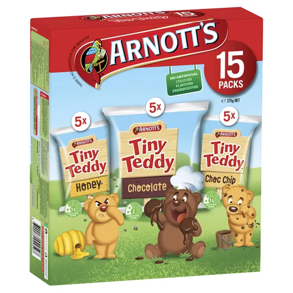 Arnott's Tiny Teddy Variety Pack, 375 g