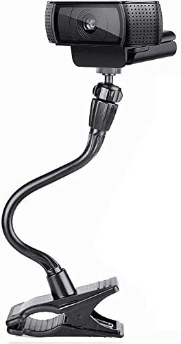 Webcam Holder Arm, Smatree Flexible Jaws Clamp Clip Mount Holder for Logitech Webcam C925e C922x C922 C930e C930 C920 C615,GoPro Hero10/9/8/7/6/5, Hero Max,DJI Osmo Action 2(Camere Not Inclued)