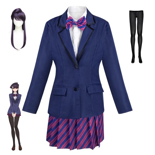 Komi Can't Communicate Cosplay Costume and Wig