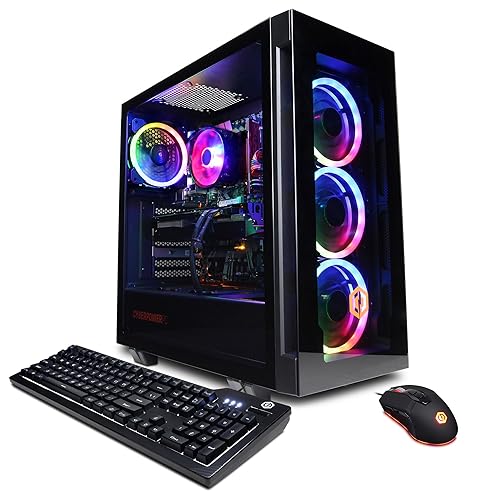 CyberpowerPC Gamer Master Gaming PC, AMD Ryzen 5 7600 3.8GHz, GeForce RTX 4060 8GB, 16GB DDR5, 500GB NVMe SSD, Wi-Fi Ready & Windows 11 Home (GMA2700A) - R5 7600/RTX 4060